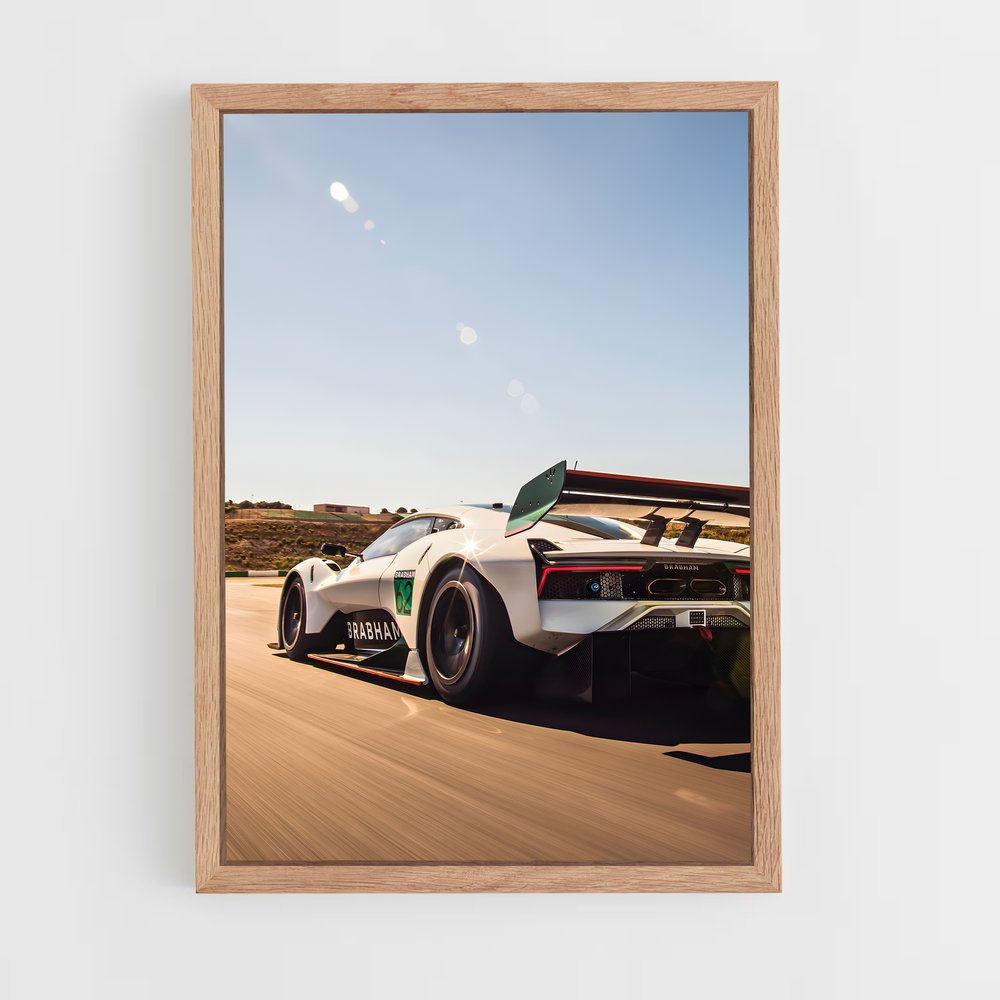 Poster La Route Blanche – affiche Brabham (vue 4)