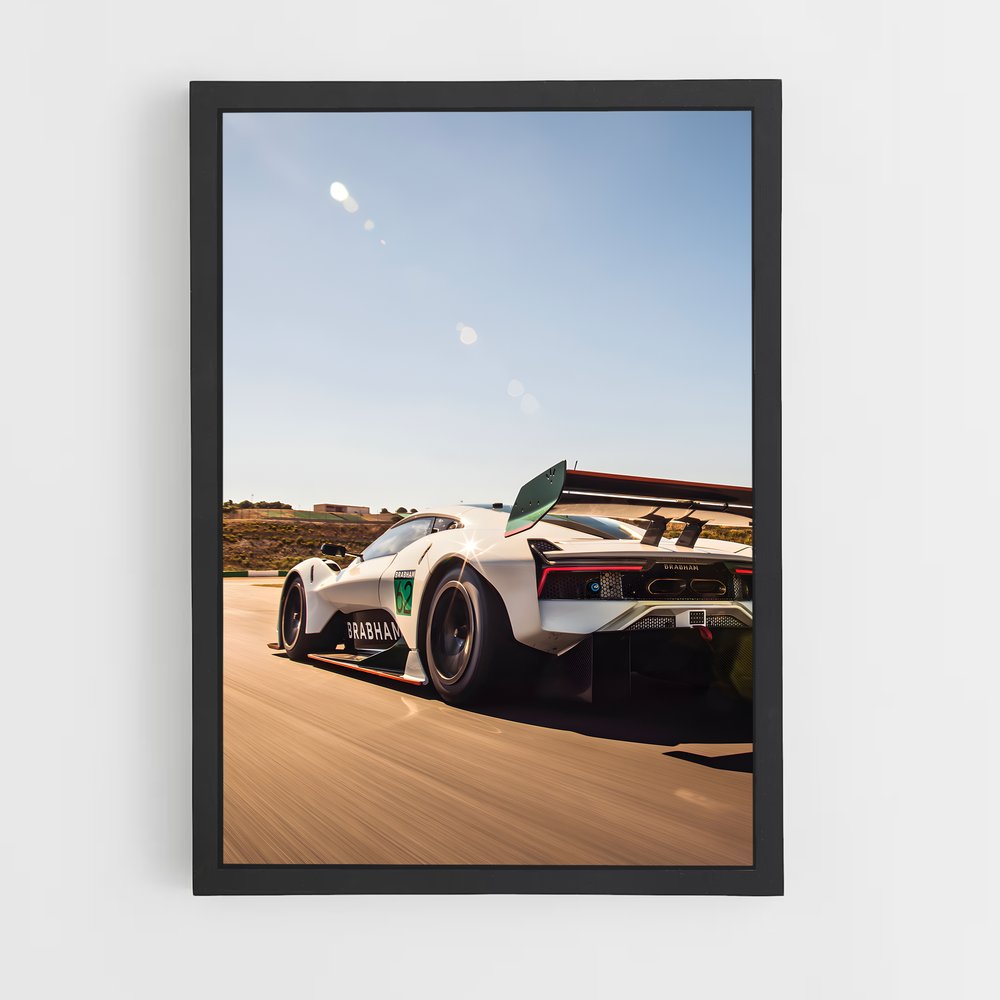 Poster La Route Blanche – affiche Brabham (vue 2)