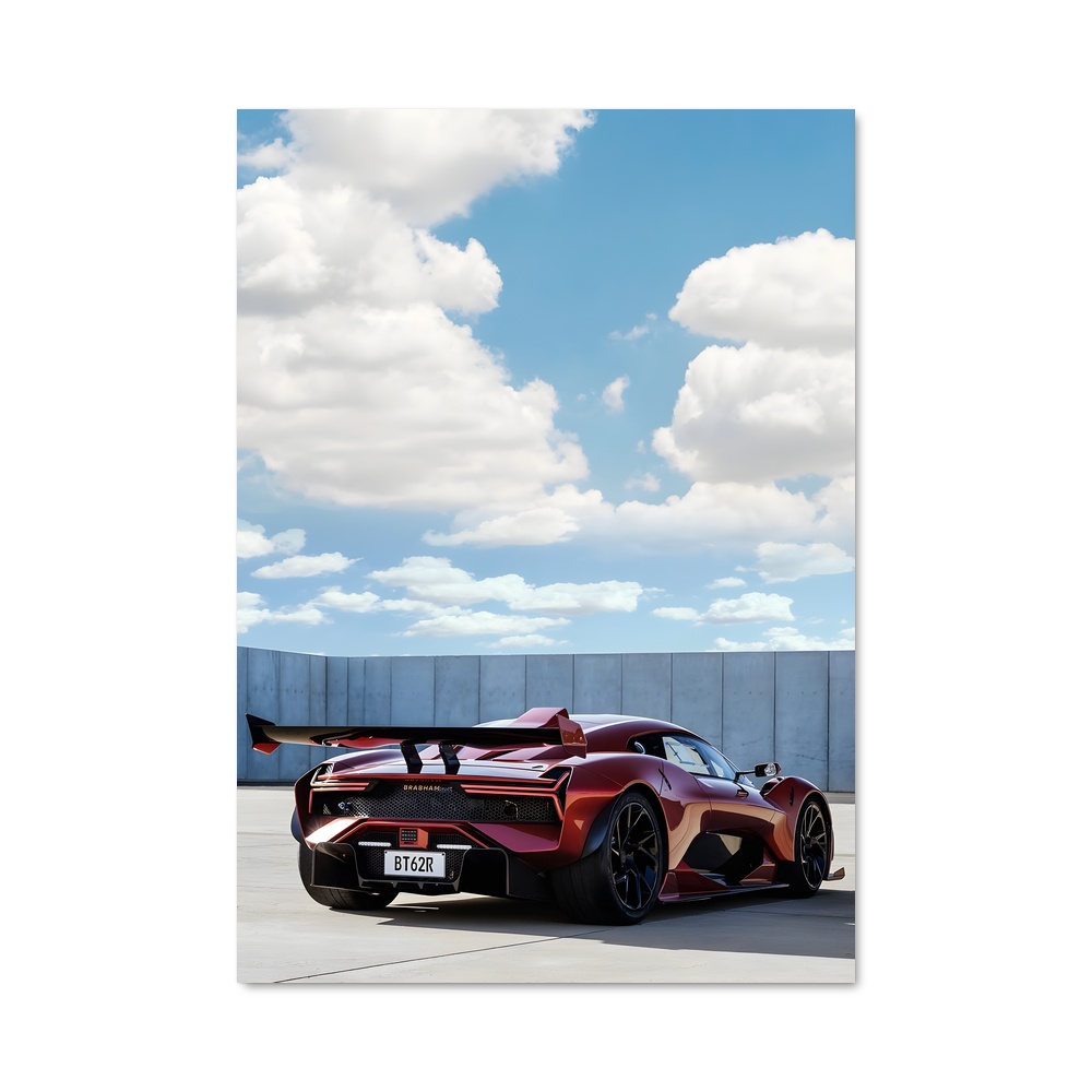 Poster Rouge Automobile