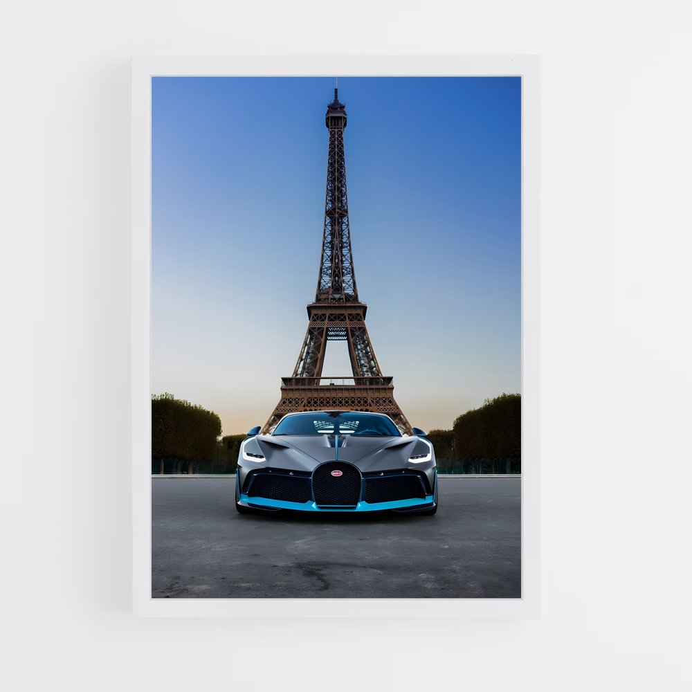 Poster Hypercar Dream – affiche Bugatti (vue 3)