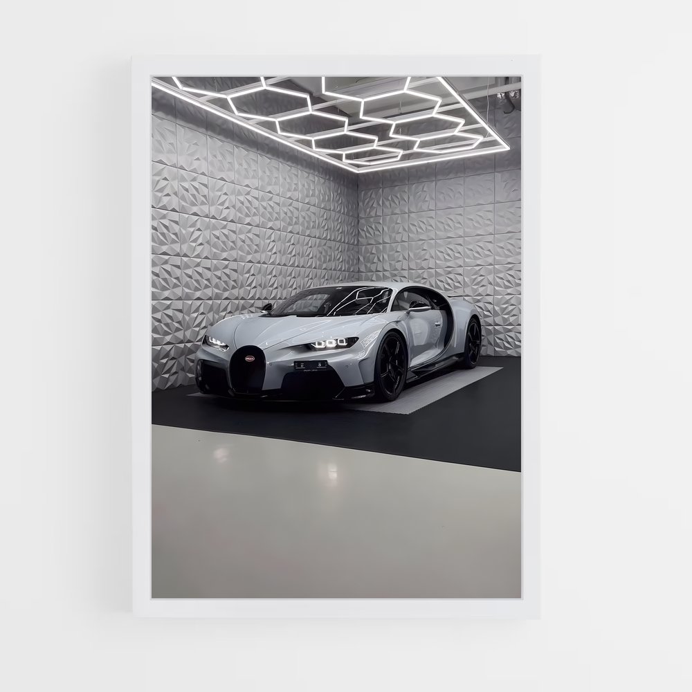 Poster Pure Performance – affiche Bugatti (vue 3)