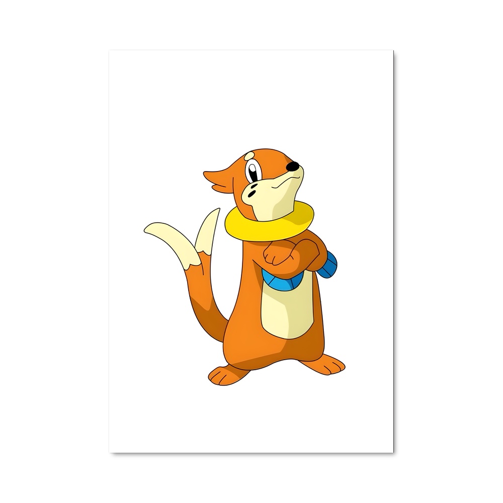 Poster Buizel en Écharpe – affiche Pokemon