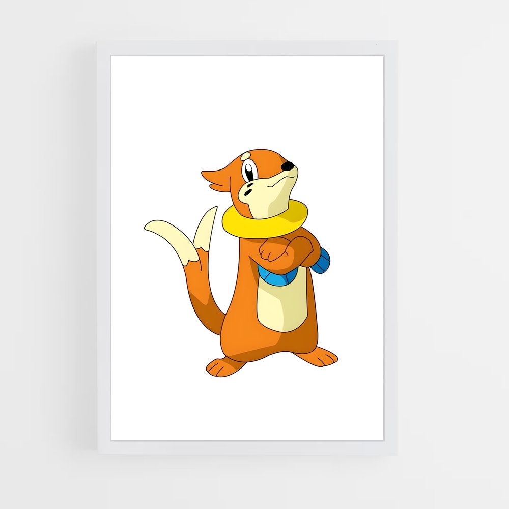 Poster Buizel en Écharpe – affiche Pokemon (vue 3)