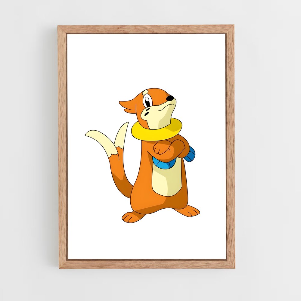 Poster Buizel en Écharpe – affiche Pokemon (vue 4)