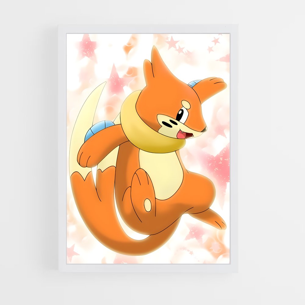 Poster Sourire de Buizel – affiche Pokemon (vue 3)