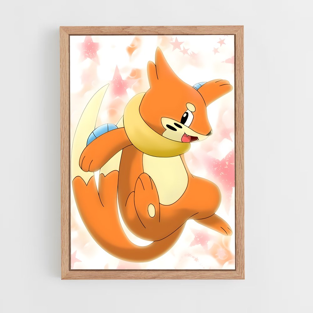 Poster Sourire de Buizel – affiche Pokemon (vue 4)