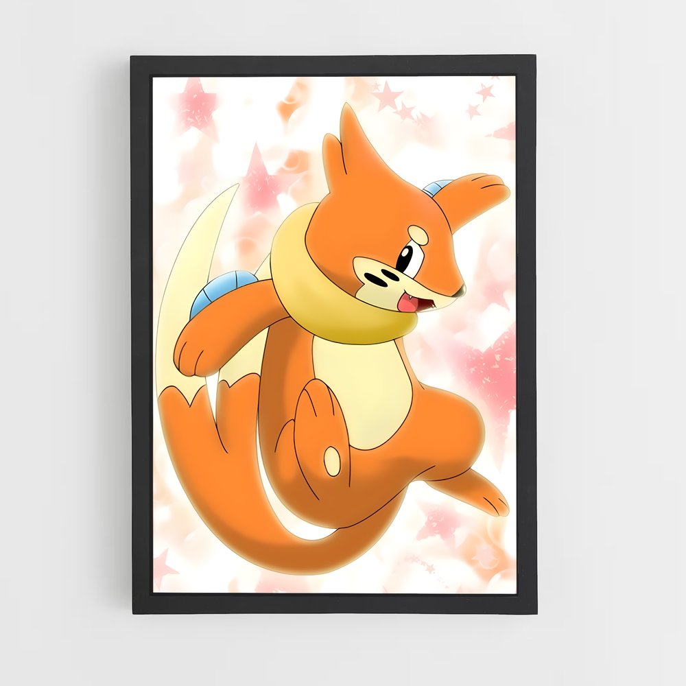 Poster Sourire de Buizel – affiche Pokemon (vue 2)