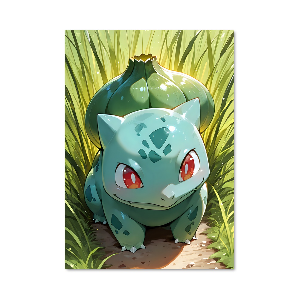 Poster Bulbasaur au Soleil – affiche Pokemon