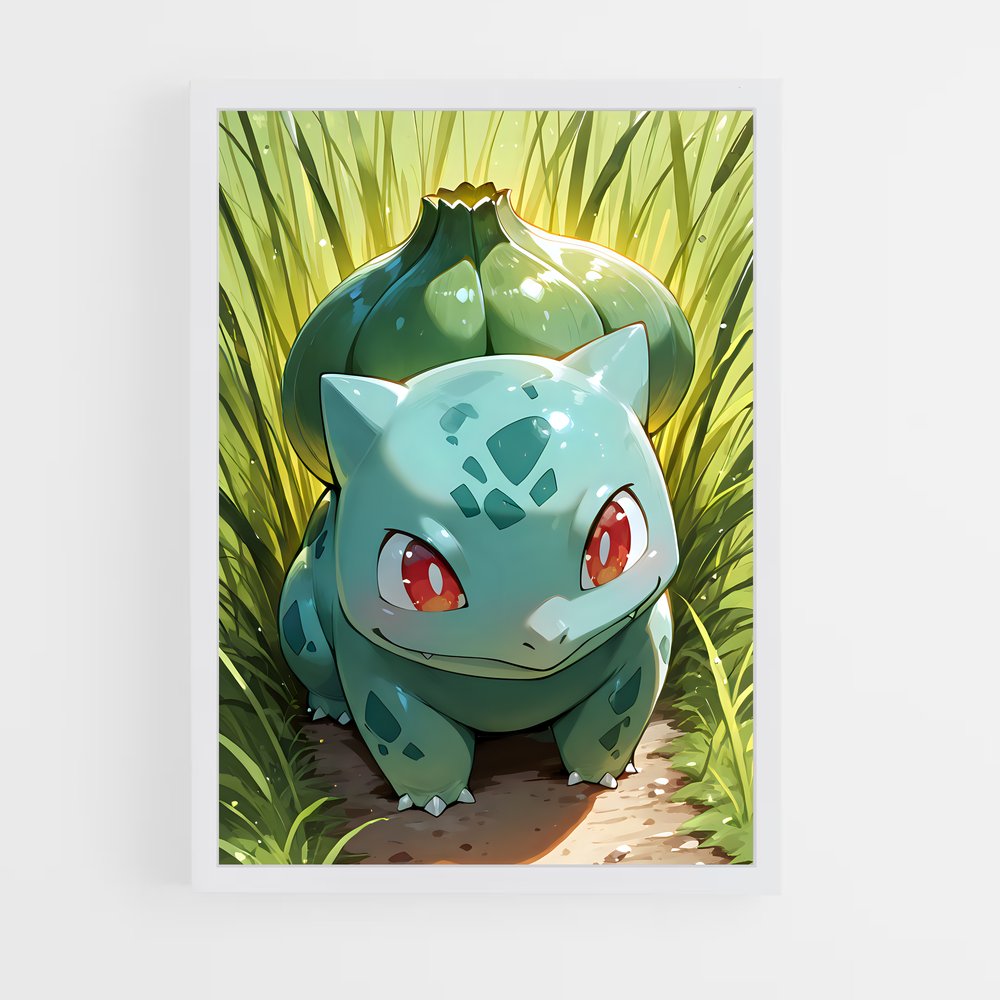 Poster Bulbasaur au Soleil – affiche Pokemon (vue 3)