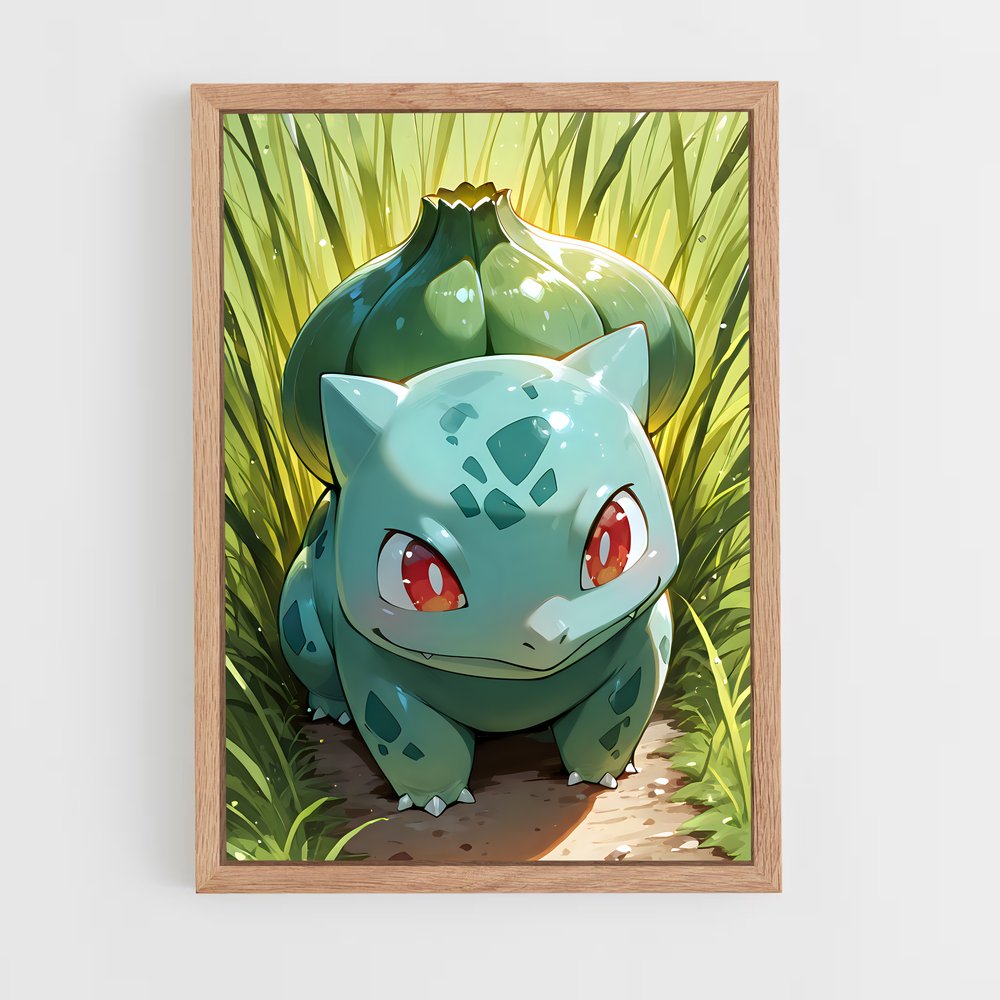 Poster Bulbasaur au Soleil – affiche Pokemon (vue 4)