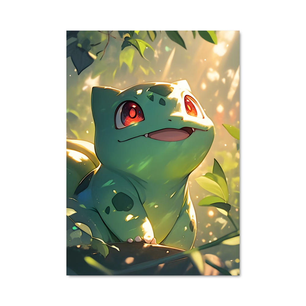 Poster Bulbasaur en pleine Nature – affiche Pokemon