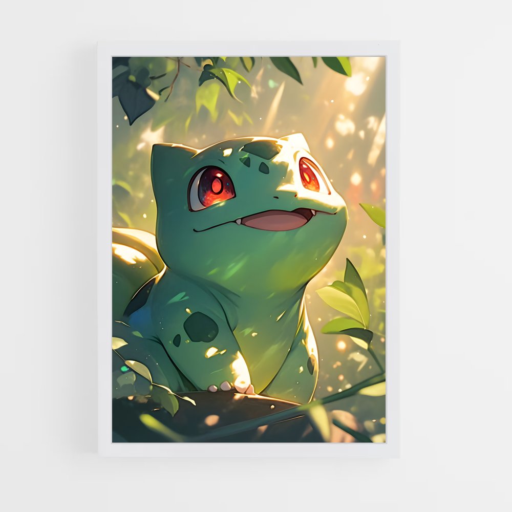 Poster Bulbasaur en pleine Nature – affiche Pokemon (vue 3)