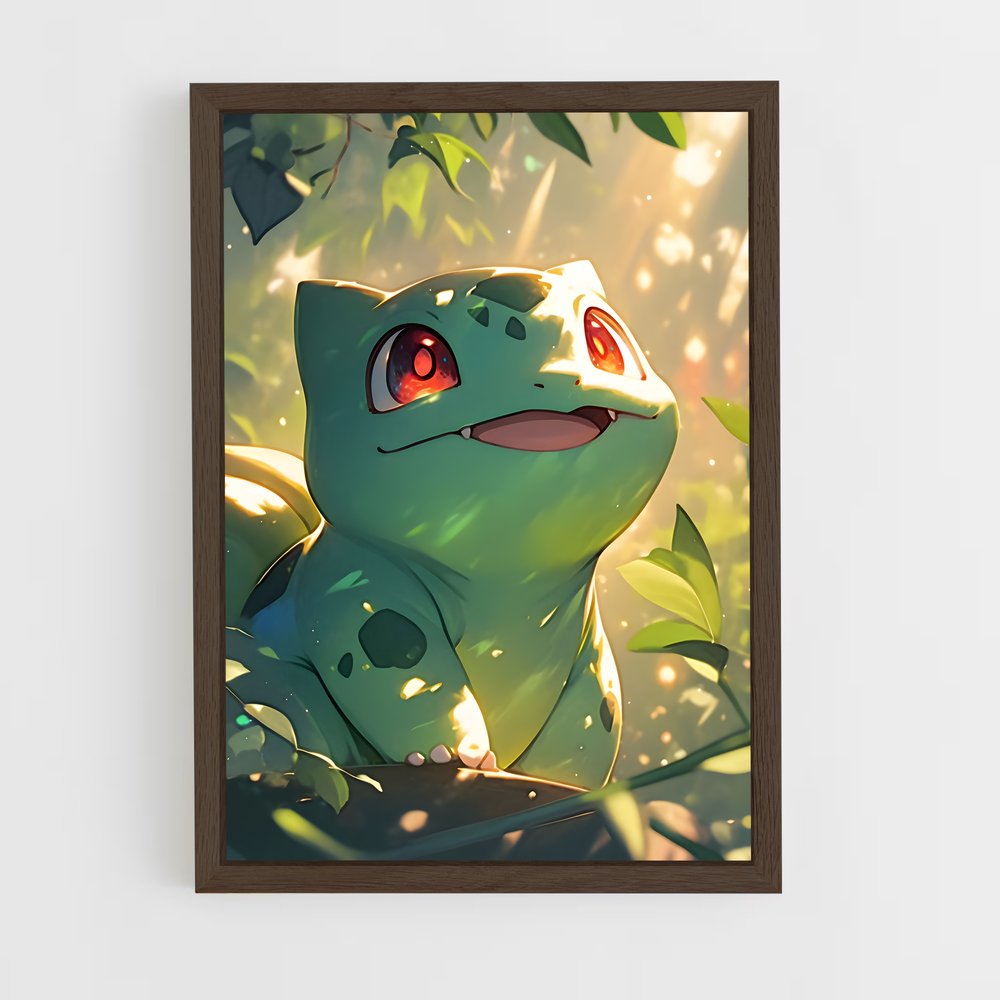 Poster Bulbasaur en pleine Nature – affiche Pokemon (vue 5)