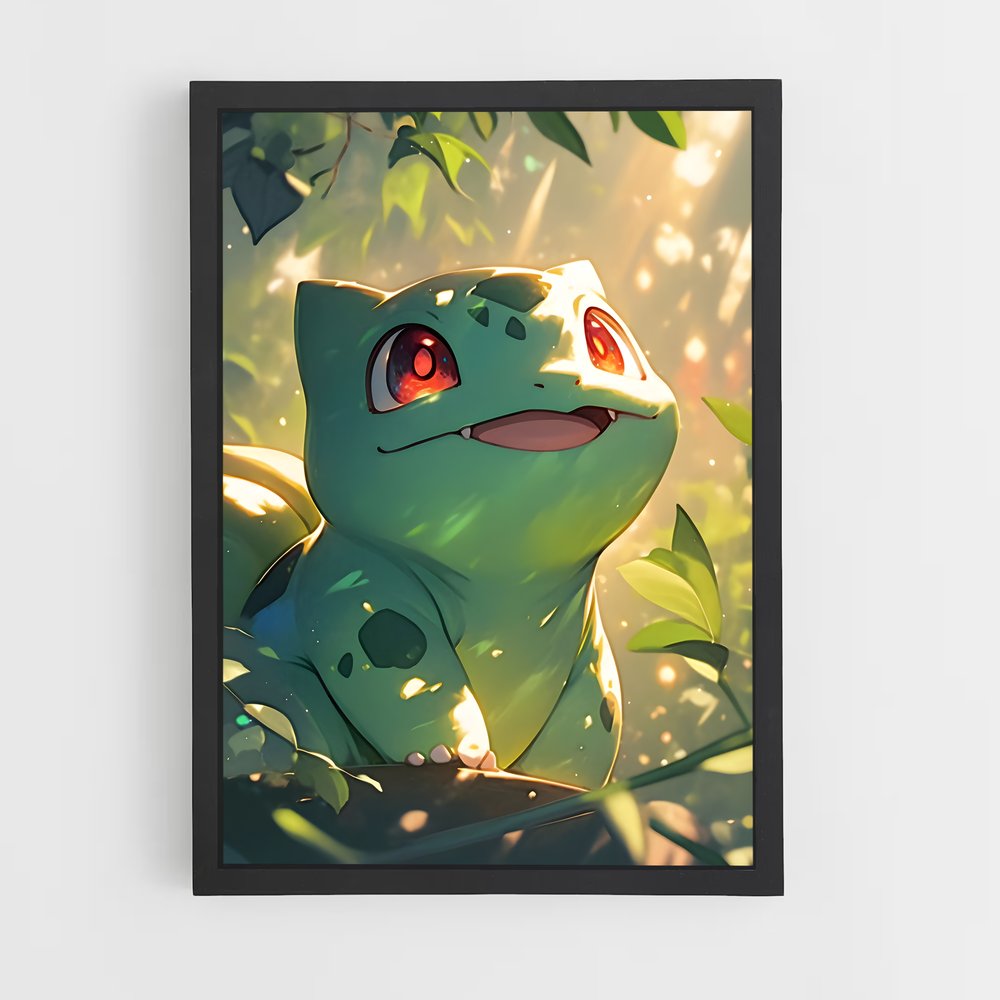 Poster Bulbasaur en pleine Nature – affiche Pokemon (vue 2)