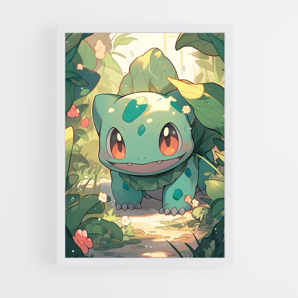 Poster Bulbasaur en Fête – affiche Pokemon (vue 3)