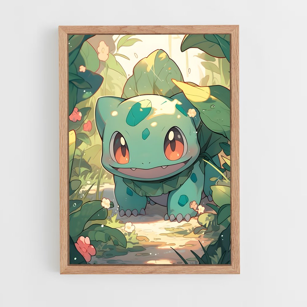 Poster Bulbasaur en Fête – affiche Pokemon (vue 4)