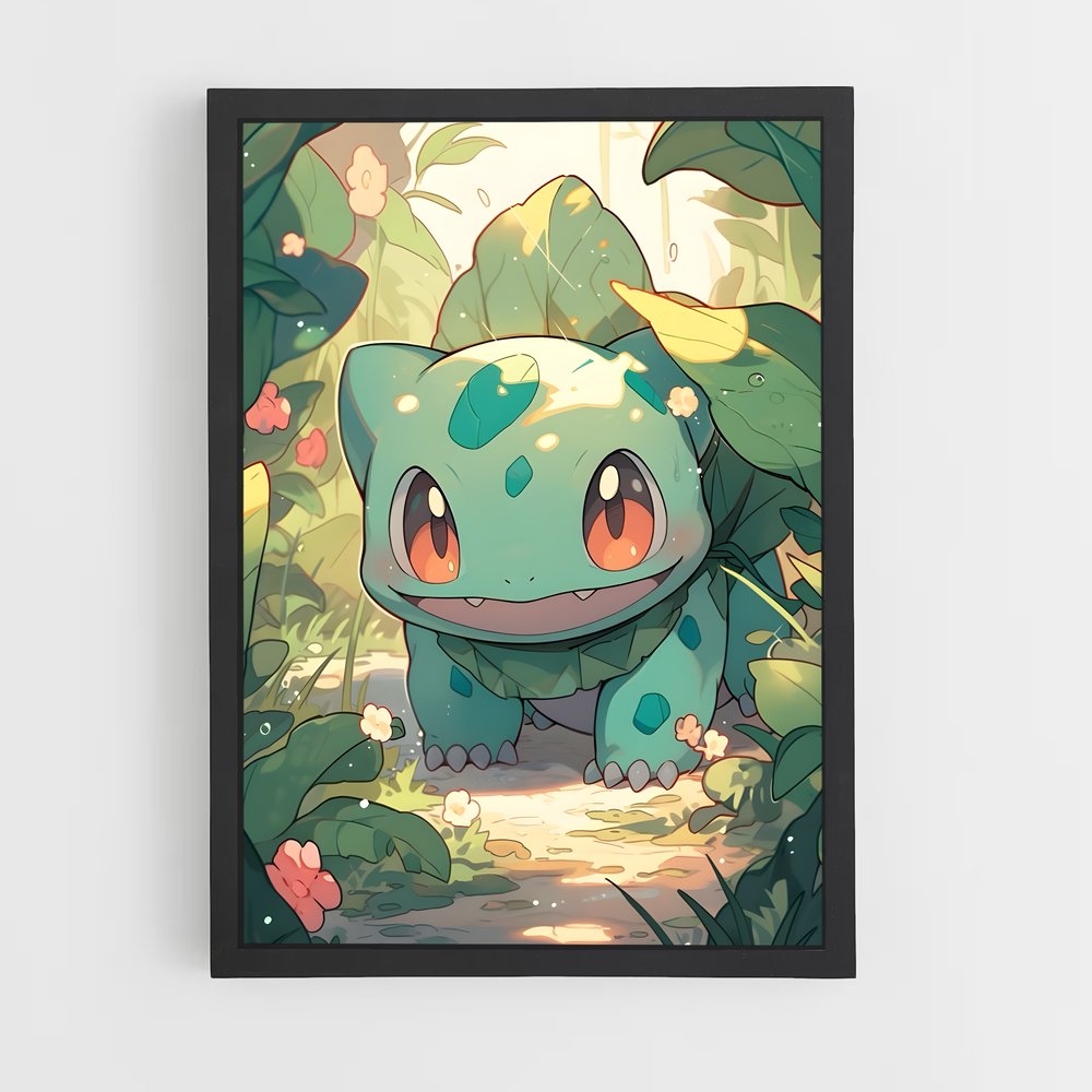 Poster Bulbasaur en Fête – affiche Pokemon (vue 2)