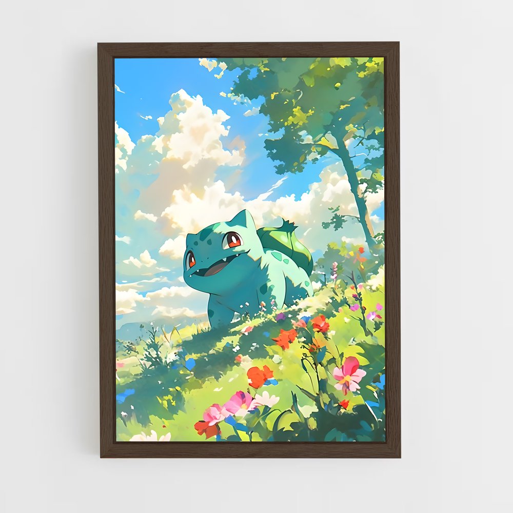 Poster Bulbasaur en Fleurs – affiche Pokemon (vue 5)