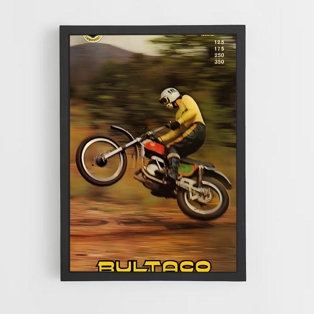 Poster Ride The Legend – affiche Bultaco (vue 2)