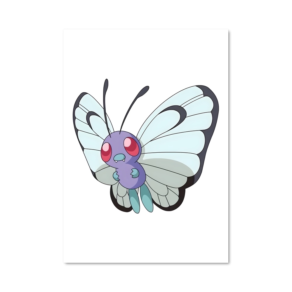 Poster Papillon Énigmatique – affiche Pokemon