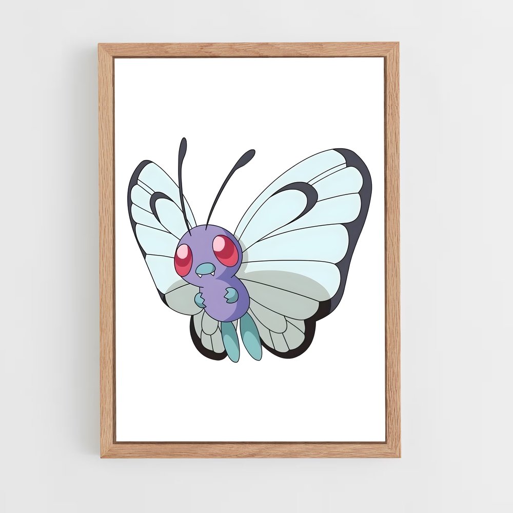 Poster Papillon Énigmatique – affiche Pokemon (vue 4)