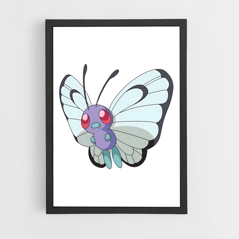 Poster Papillon Énigmatique – affiche Pokemon (vue 2)