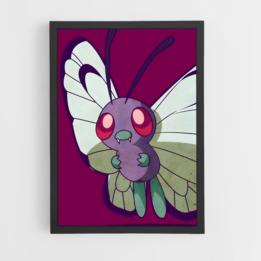 Poster Papillon Magique – affiche Pokemon (vue 2)