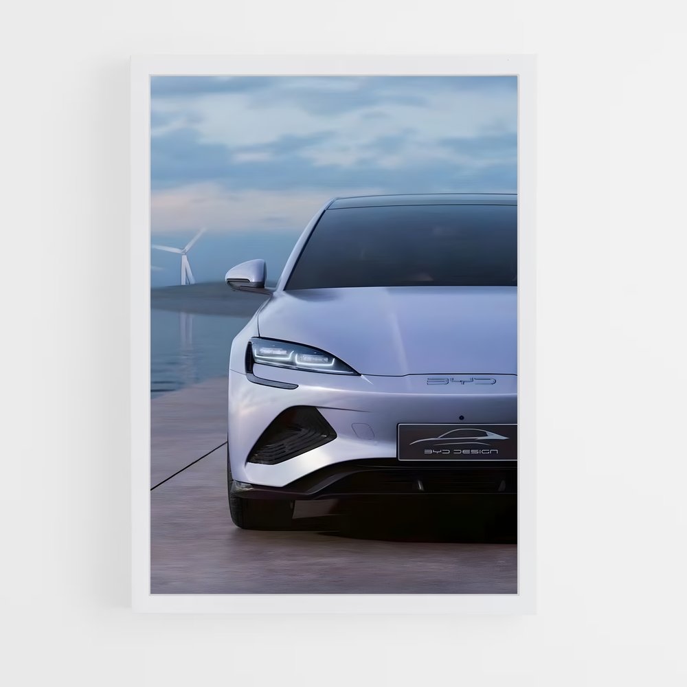 Poster Tesla I-D – affiche BYD (vue 3)