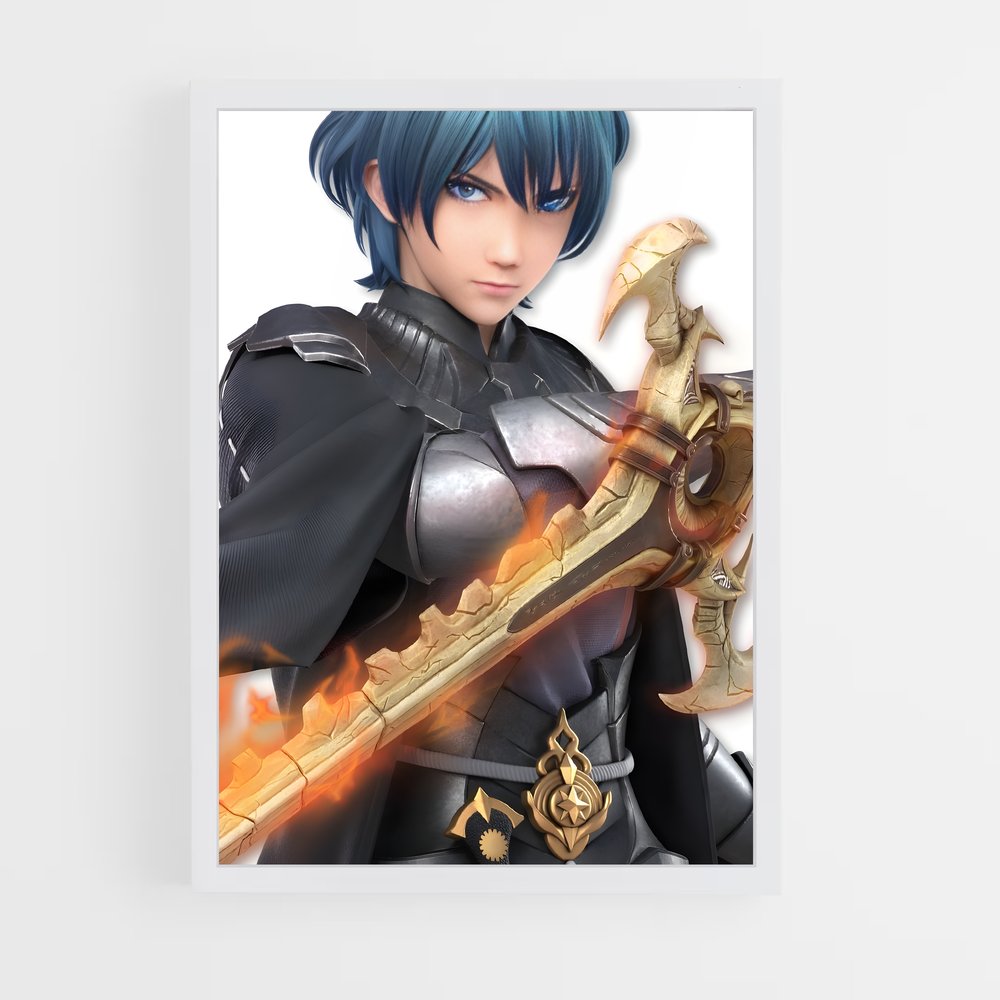 Poster Byleth, Héros des Élus – affiche Super Smash Bros (vue 3)