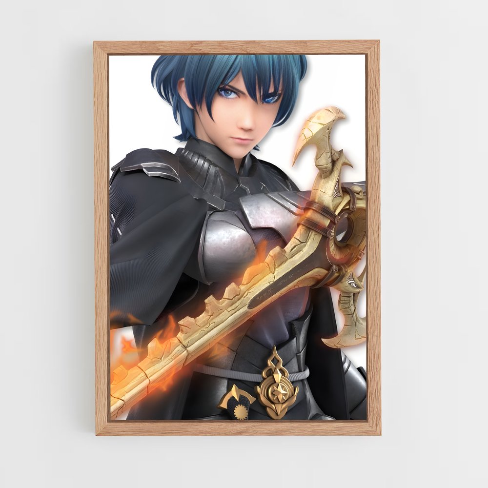 Poster Byleth, Héros des Élus – affiche Super Smash Bros (vue 4)