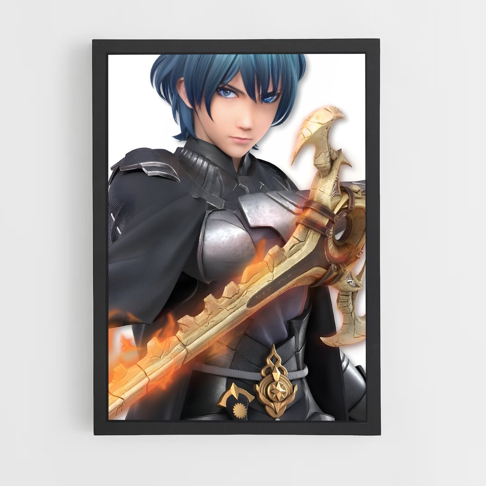 Poster Byleth, Héros des Élus – affiche Super Smash Bros (vue 2)