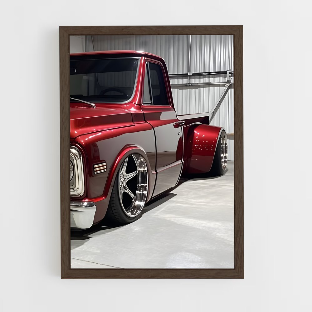 Poster Camion Rouge – affiche Chevrolet (vue 5)