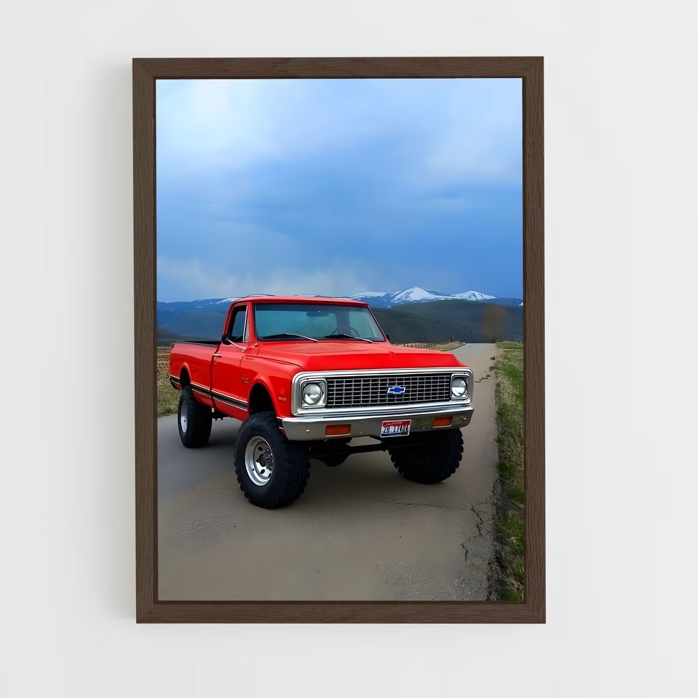 Poster Road Trip Rouge – affiche Chevrolet (vue 5)