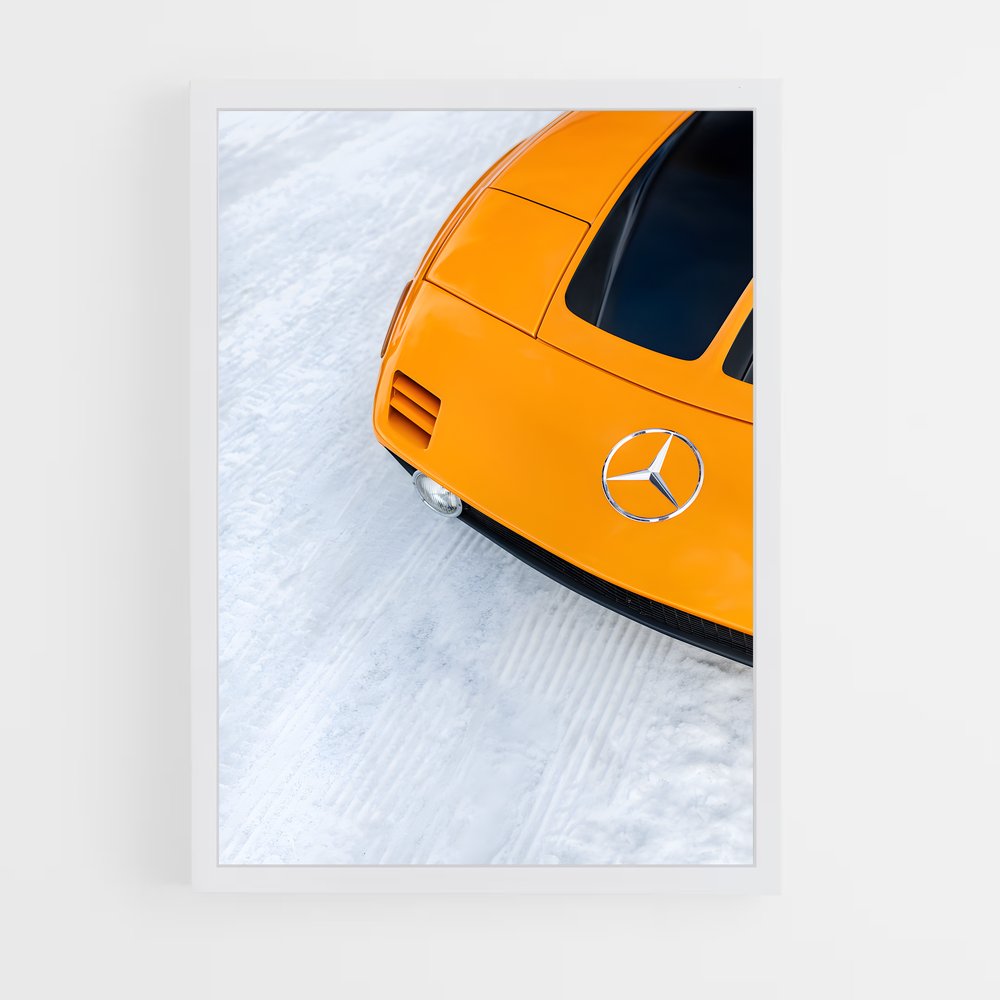Poster Neige et Vroum – affiche Mercedes (vue 3)