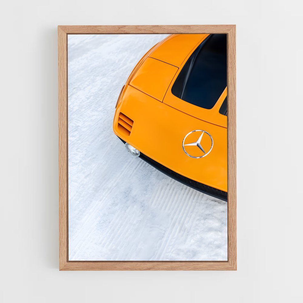 Poster Neige et Vroum – affiche Mercedes (vue 4)