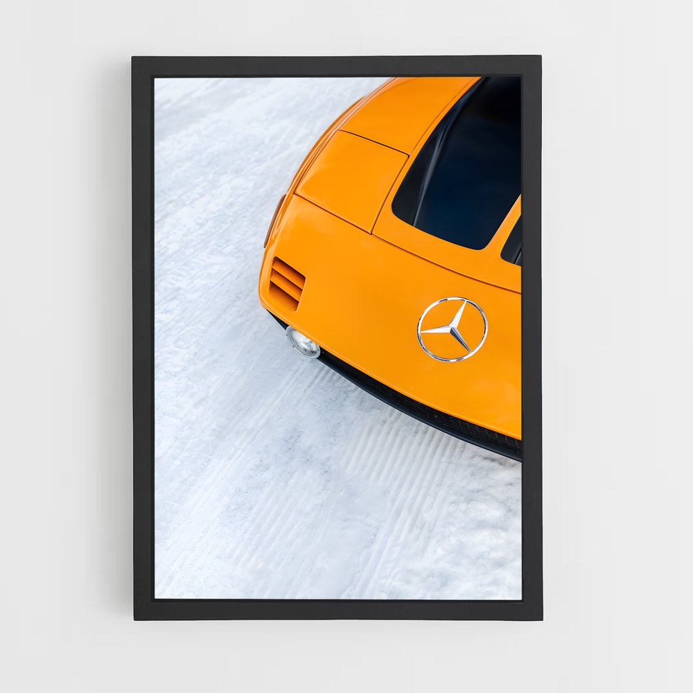 Poster Neige et Vroum – affiche Mercedes (vue 2)