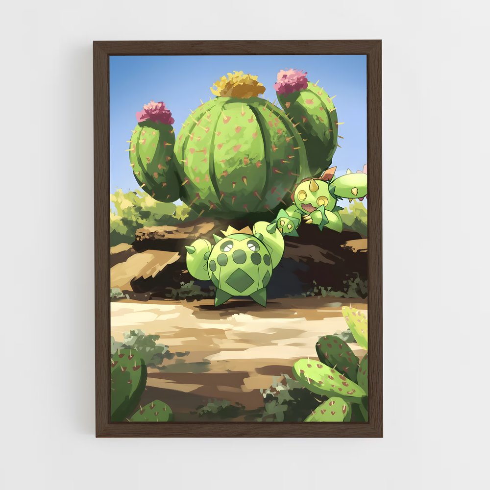 Poster Cactus Émeraude – affiche Pokemon (vue 5)