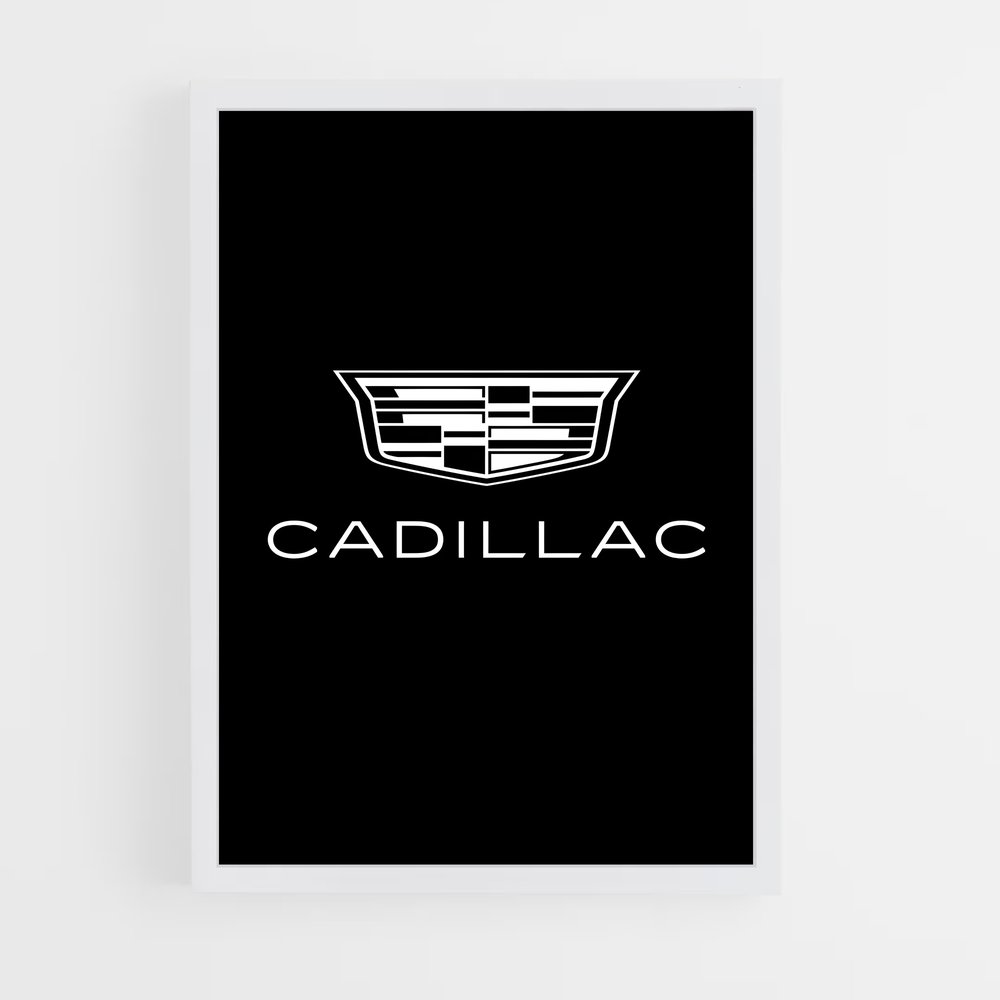 Poster Cadillac Noir et Blanc (vue 3)