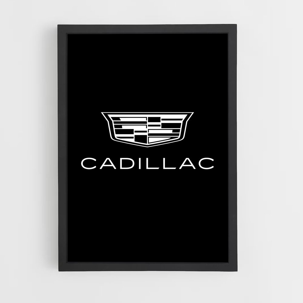 Poster Cadillac Noir et Blanc (vue 2)