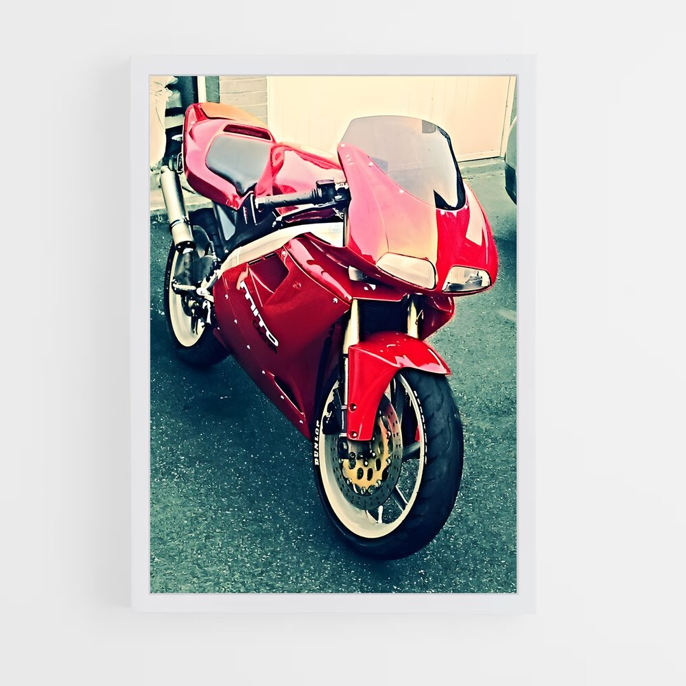 Poster Cagiva Rouge (vue 3)