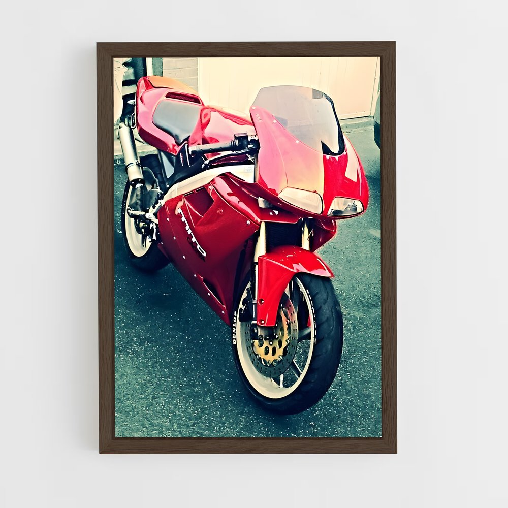 Poster Cagiva Rouge (vue 5)