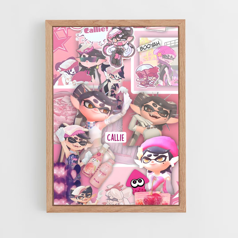 Poster Callie Peuplé – affiche Splatoon (vue 4)
