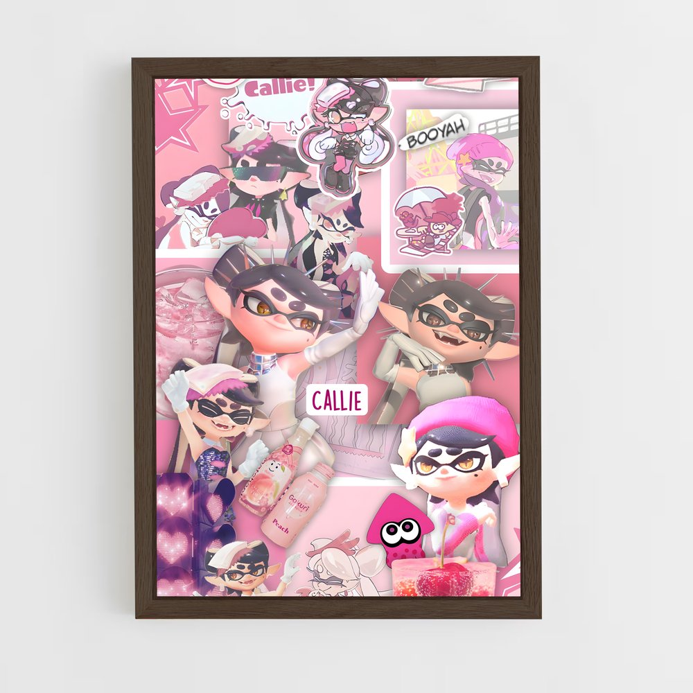 Poster Callie Peuplé – affiche Splatoon (vue 5)
