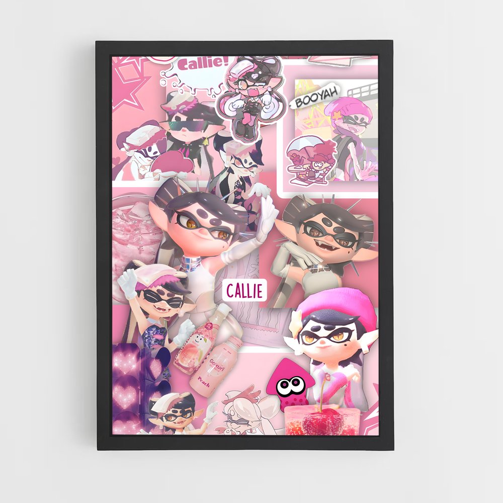 Poster Callie Peuplé – affiche Splatoon (vue 2)