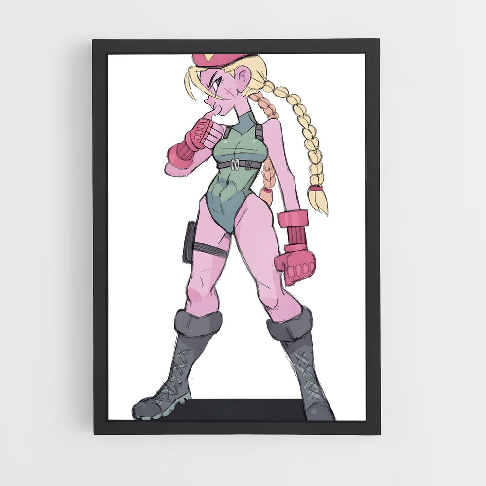Poster Cammy Fighter – affiche Street Fighter (vue 2)