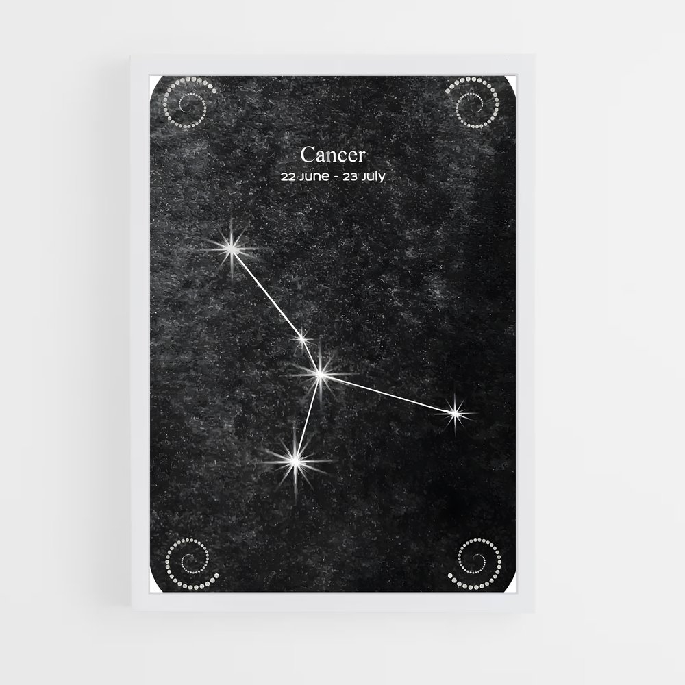 Poster L'Ombre du Cancer – affiche Constellations (vue 3)