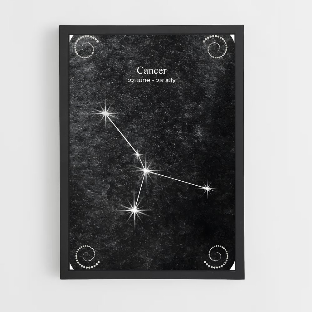 Poster L'Ombre du Cancer – affiche Constellations (vue 2)
