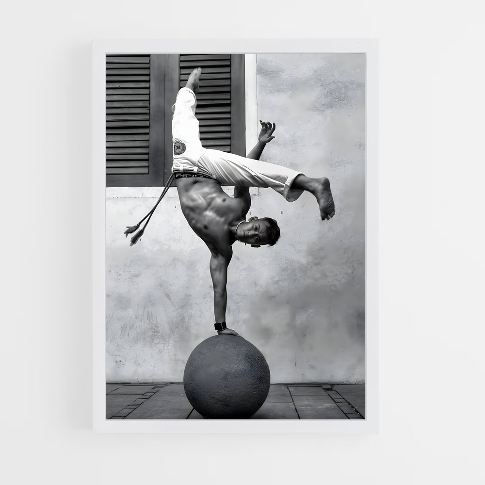 Poster Équilibre Acrobatique – affiche Capoeira (vue 3)