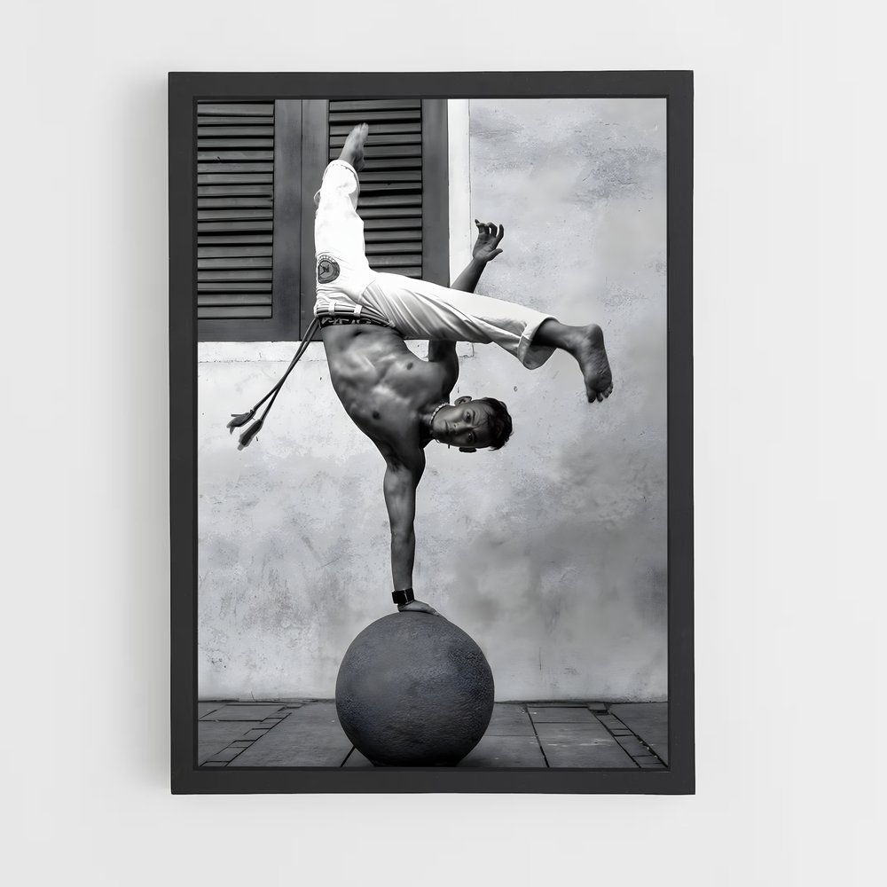 Poster Équilibre Acrobatique – affiche Capoeira (vue 2)