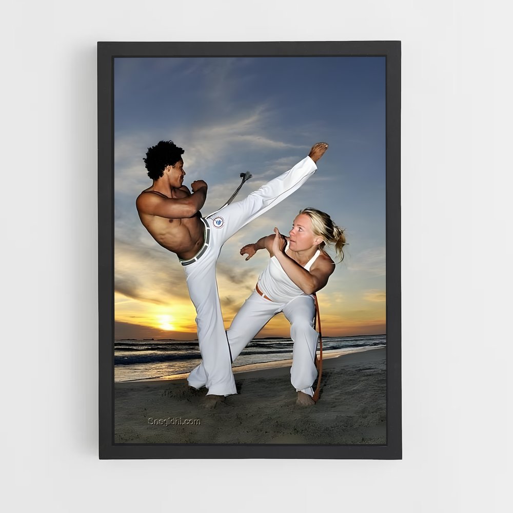 Poster Danse des Maîtres – affiche Capoeira (vue 2)